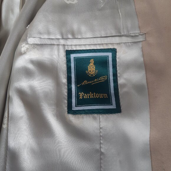 Vintage Warren K Cook Parktown SZ 42 Wool Men's Beige Sport Jacket From Scotts - Picture 4 of 16